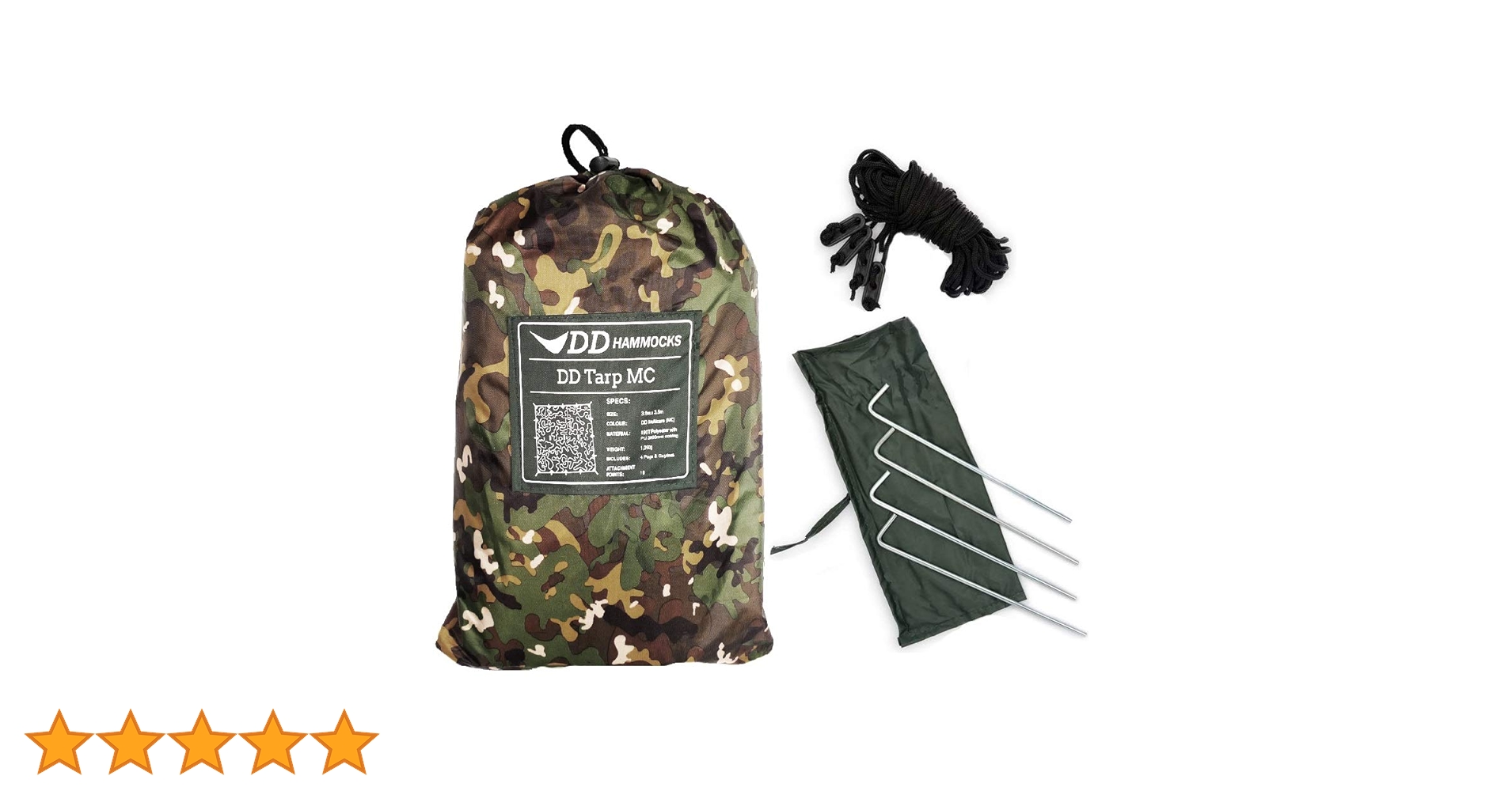 DD Hammocks - DD Tarp 3.5 x 3.5 - MC: 11.5ft x 11.5ft